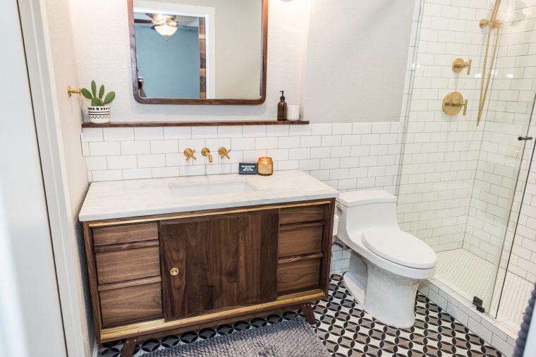 Midcentury Modern Bathroom Before After Irwin Construction,Living Room Simple Small Space Furniture Design