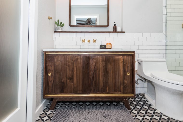 Midcentury Modern Bathroom Before & After - Irwin Construction