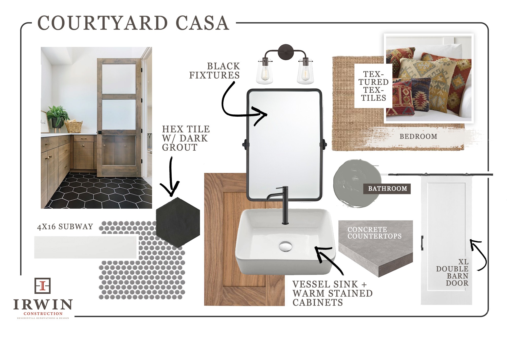 Design Board For Courtyard Casa