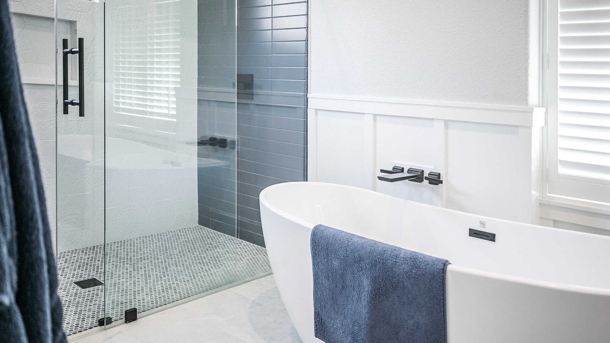 Blue+Gray Master Bath